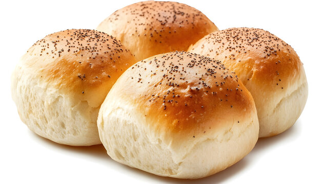 bun on white background