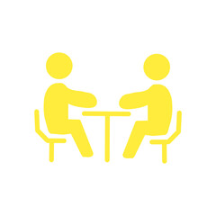 Face-to-Face Meeting Icon／対面ミーティング・面談アイコン
