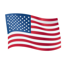 Fototapeta premium flag of united states vector illustration icon design