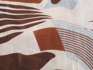 texture of print fabric striped for abstract background and design