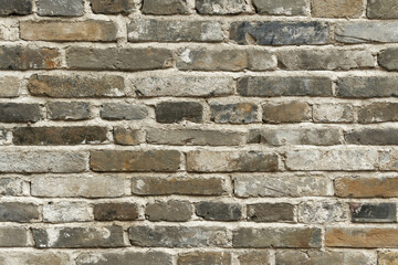 Weathered Brick Wall Texture with Mortar