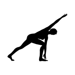 Peaceful Yoga Pose Icon – Meditation and Wellness Symbol