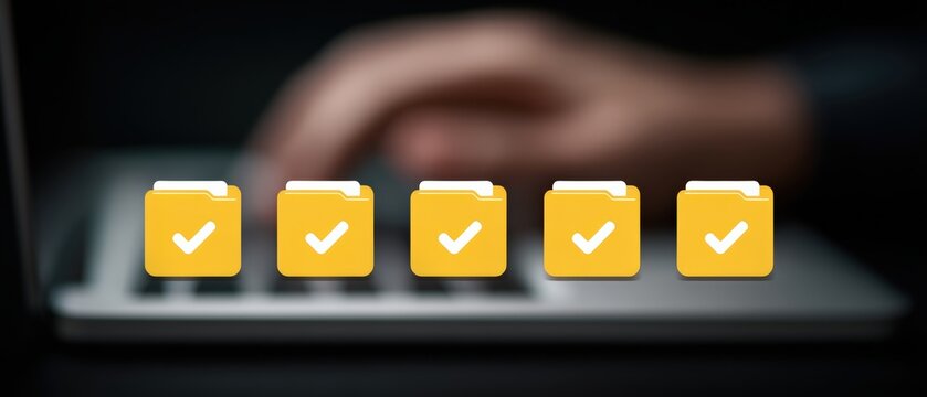 Digital organization tips for enhanced productivity home office article virtual environment close-up view efficiency techniques