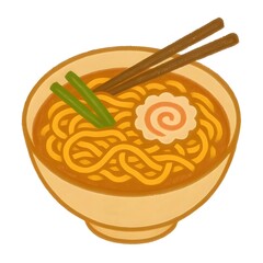 Delicious Ramen Noodles with Egg and Garnish