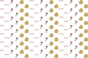 Seamless pattern in botanical theme presented as a vector illustration. Perfect for wrapping, product packaging, and fabric.

