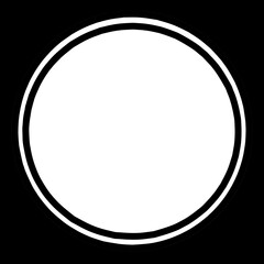 Fototapeta premium black round frame