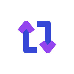 arrows two tone icon set