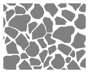 Seamless polygonal stone pattern filled vector