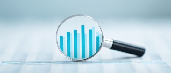 Analyzing business trends through data visualization corporate office space infographic professional environment close-up view statistical insight