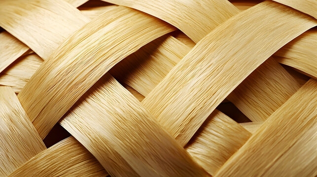 Woven wood texture background, intricate pattern, close-up detail, natural material, design element