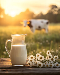 Cows and milk Concepts for Commercial and Creative Branding