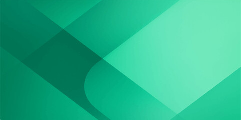 Minimal green and soft teal abstract background with dynamic curved composition