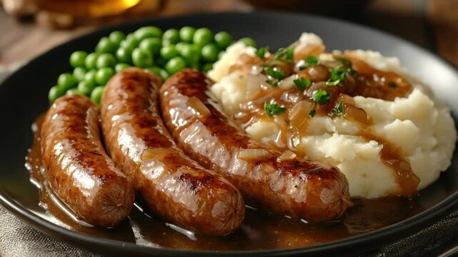bangers and mash british comfort food video