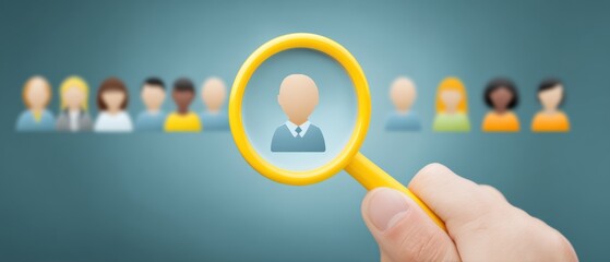 Job recruitment process engaging candidates virtual environment conceptual graphic professional setting analysis viewpoint