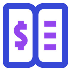 business two tone icon set