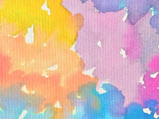 カラフルなインクの滲み