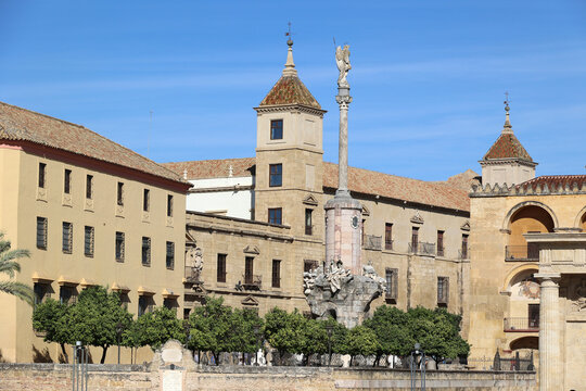 The Triumph of San Rafael in the Plaza del Potro one of the many triumphs in the city of Cordoba