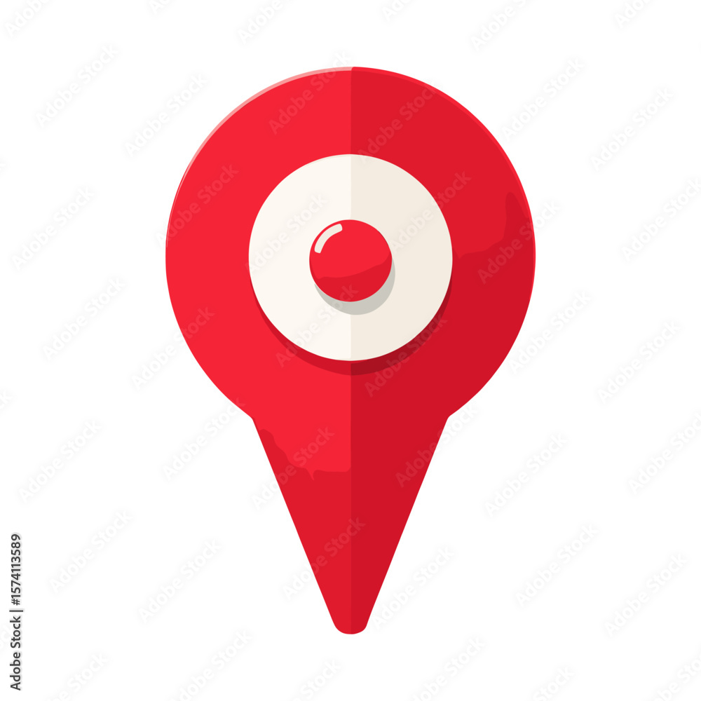 Poster map marker pointer icon location symbol pin vector