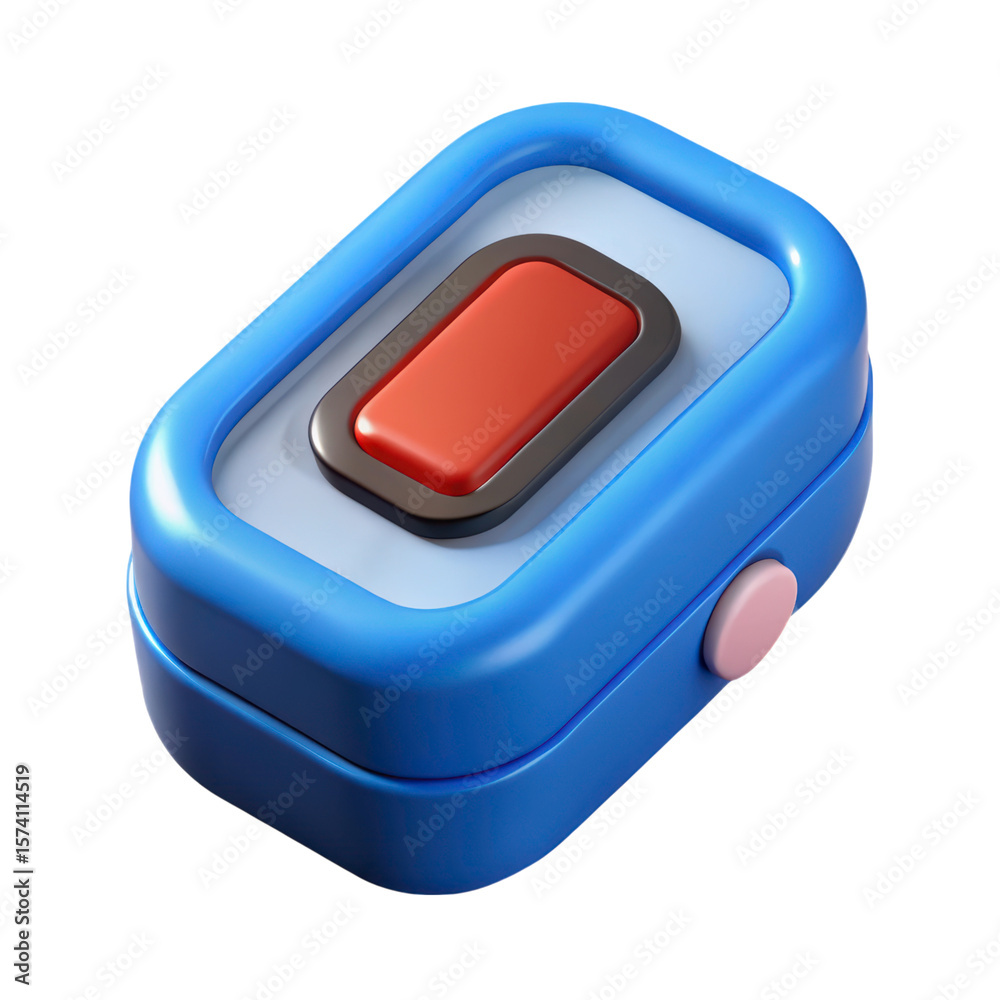 Fototapete high quality 3d rendering icon land transportation isolated on white background blue rectangular dev