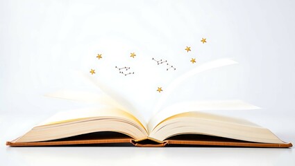 Obraz premium Celestial narratives a poetry book template