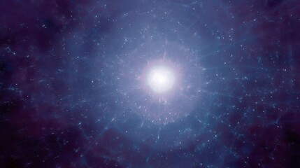 A stunning cosmic view filled with bright stars and a captivating glow. This image represents the beauty of the universe and space exploration. Perfect for science-themed projects. AI