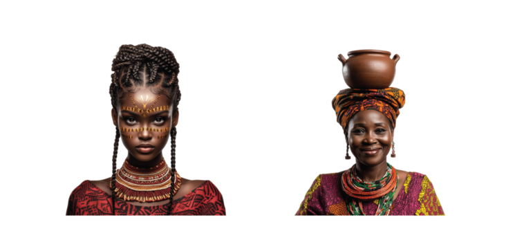 Traditional african hairstyles and accessories reflecting cultural beauty and pride