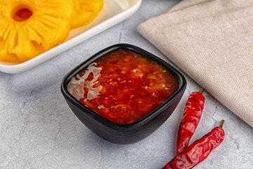 Sweet and spicy chili pineapple sauce