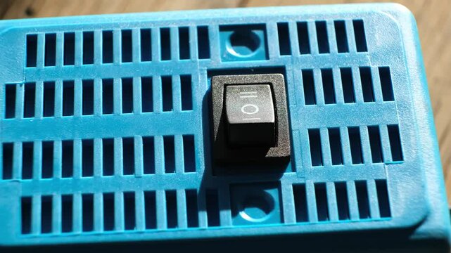 KCD1-101 6c Rocker Switch electrical component rocker-style actuator for on off on control. Offers as a simple durable reliable switching mechanism. Key in second position. High quality 4k footage.