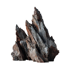 rock formation isolated on white