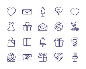 Mannequin icon set