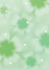 Diffused Blurry Aesthetic Gradient Clover Background