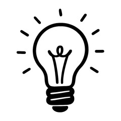 Creative idea lightbulb illustration vector