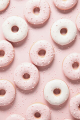 Pink donut background