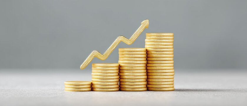 Investment growth strategy financial analysis business sector infographic modern office high angle profit maximization