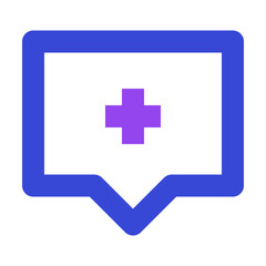 Obraz premium chat two tone icon set