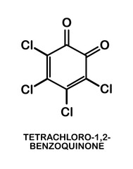 Chemical structure of Tetrachloro-1,2-benzoquinone