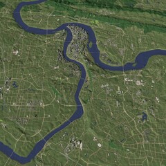 3D illustration of city and urban in Chongqing China