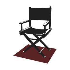 Director's Chair Symbolizing Creativity and Film Industry for Award Shows, Film Festivals, Movie Blogs, and Entertainment Websites  