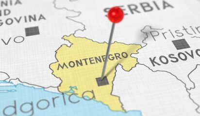 Montenegro Podgorica Push Pin