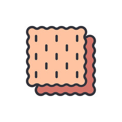Stylized Representation Of Passover Matzah With Distorted Edges