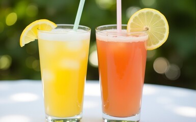 Refreshing summer drinks. High quality