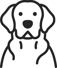 a dog head silhouette,high-contrast black and white,detailed fur texture,digital art,vector illustration
