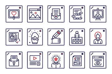 Creative professionals crafting compelling narratives and engaging content presented as a clean modern graphic element for digital and print applications