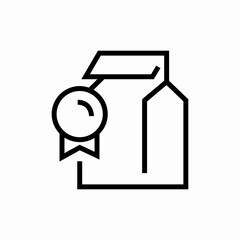 milk dairy carton pack icon vector sign