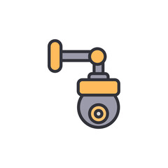 Modern Surveillance Camera Vector Illustration For Security Purposes