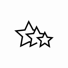 star review symbol icon vector sign