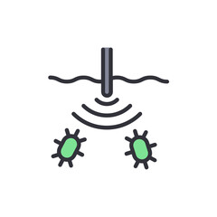 Innovative Antibacterial Therapy Through Acoustic Wave Technology Concept