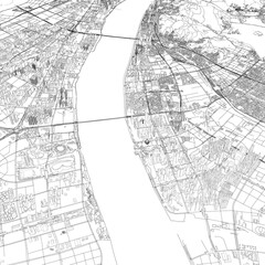 Obraz premium 3D illustration of city and urban in Hangzhou China