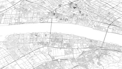 Fototapeta premium 3D illustration of city and urban in Hangzhou China