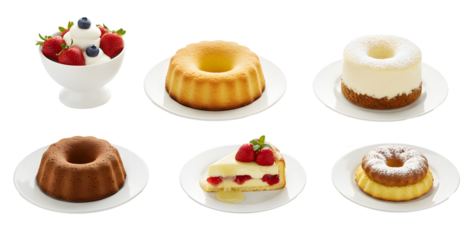 Assorted cakes and desserts
